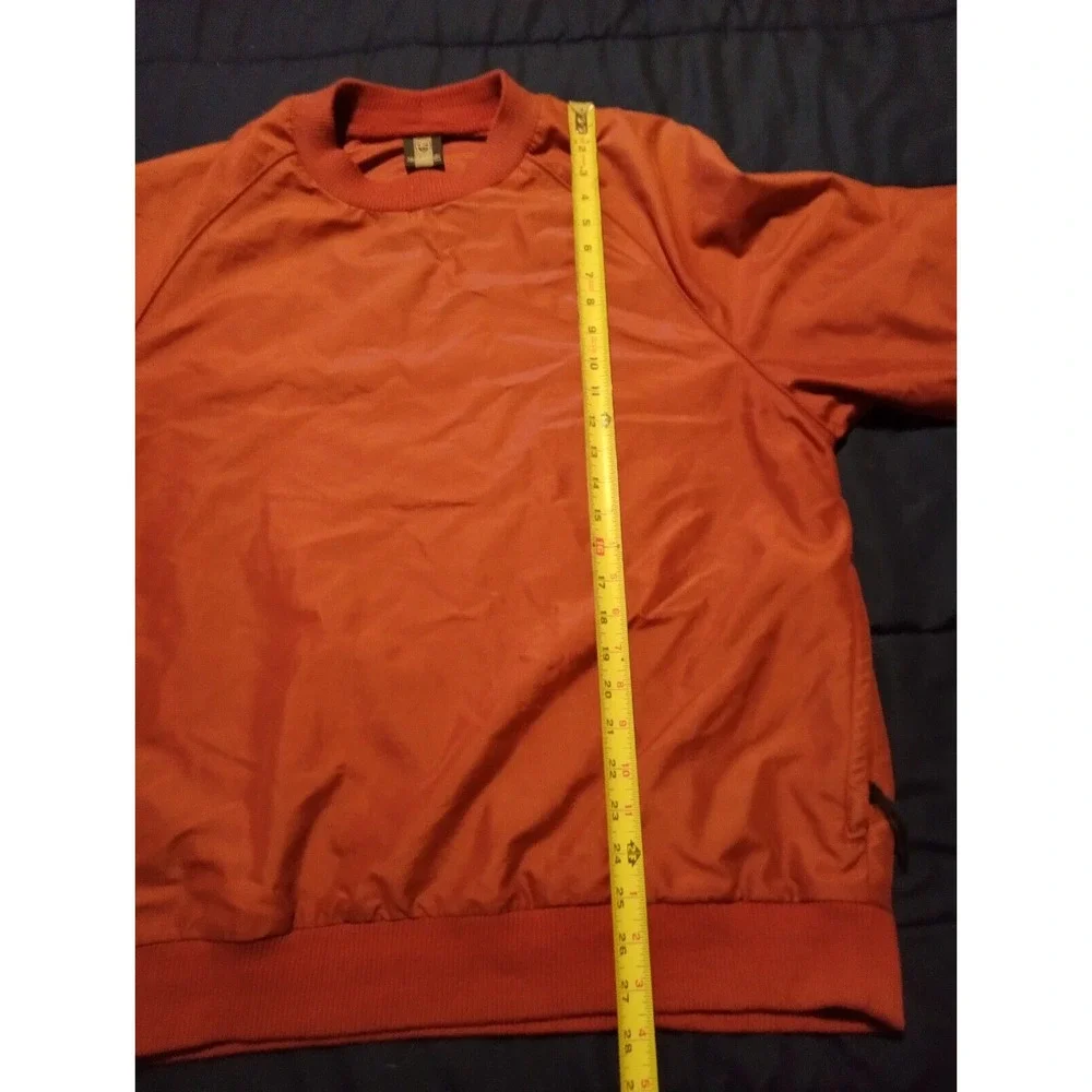 Nike Golf Shirt Mens Large Red‎ Golf Crew neck Pullover Performance Dri Fit